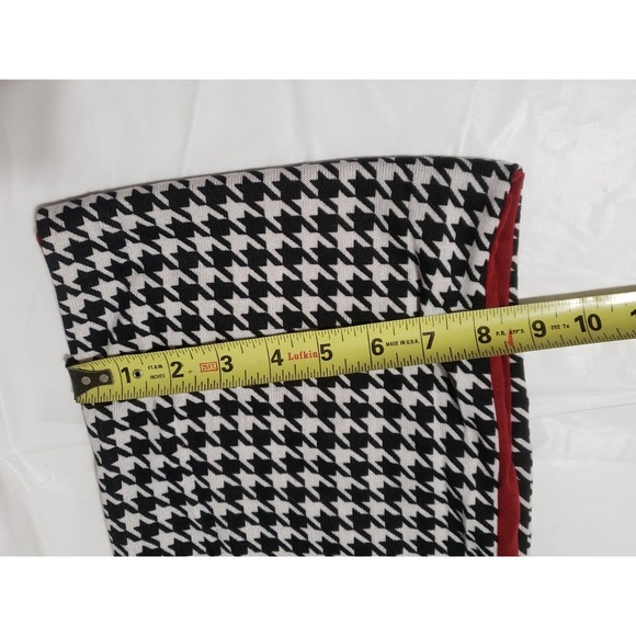 justin&taylor Infinity Scarf Houndstooth Black & White Burgandy Justin & Taylor - Picture 9 of 16